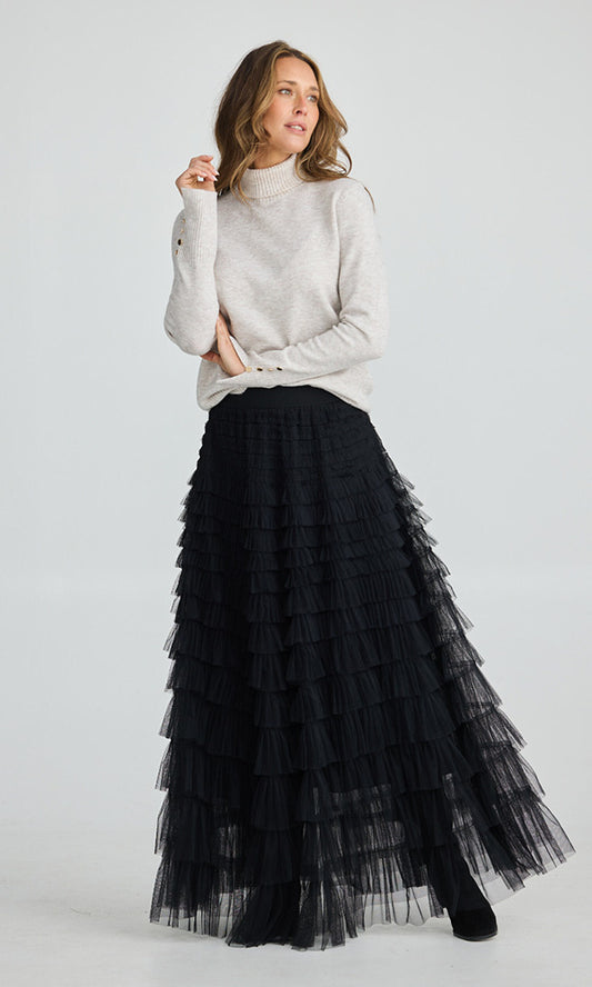 CARRIE- Tulle Maxi Skirt