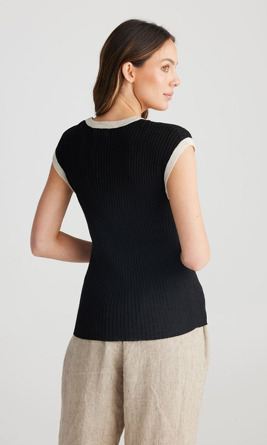 JUPPE- Fitted Knit Top