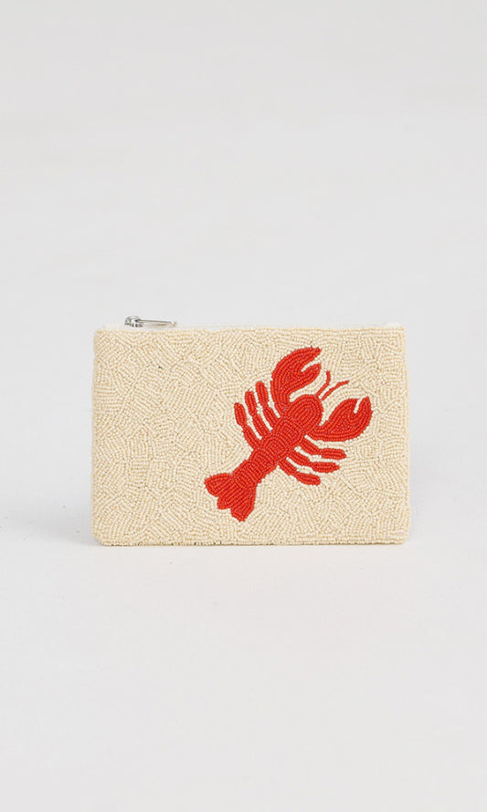 LOBSTER- Beaded Clutch