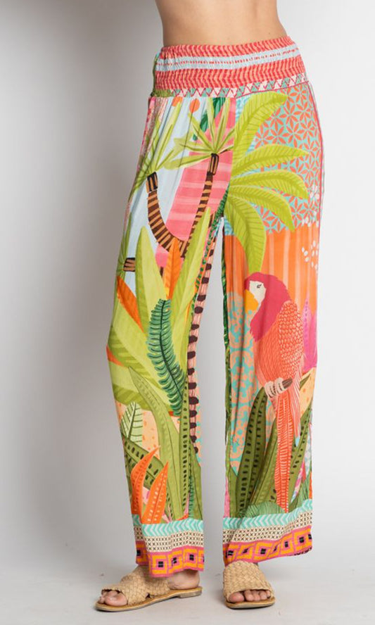 CABOS- Tropical Palazzo Pants