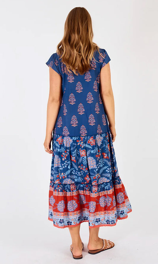 RAINA- Block Print Maxi