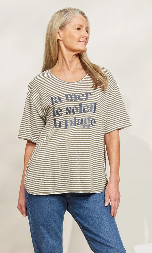 PLAGE- Stripe Tee