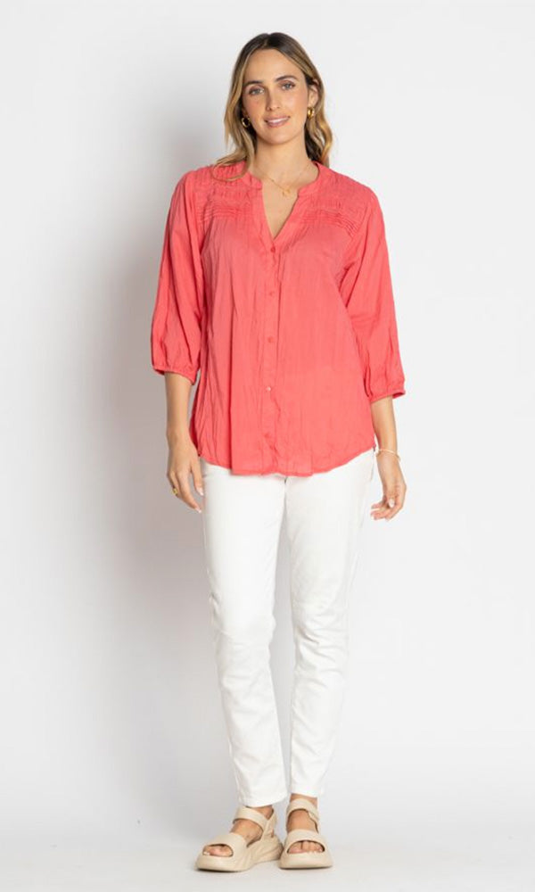 SHAY- Pleated Shirt