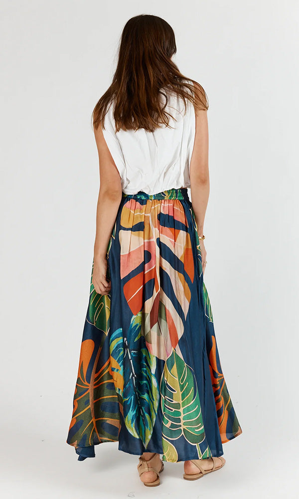 BLUES- Silky Skirt