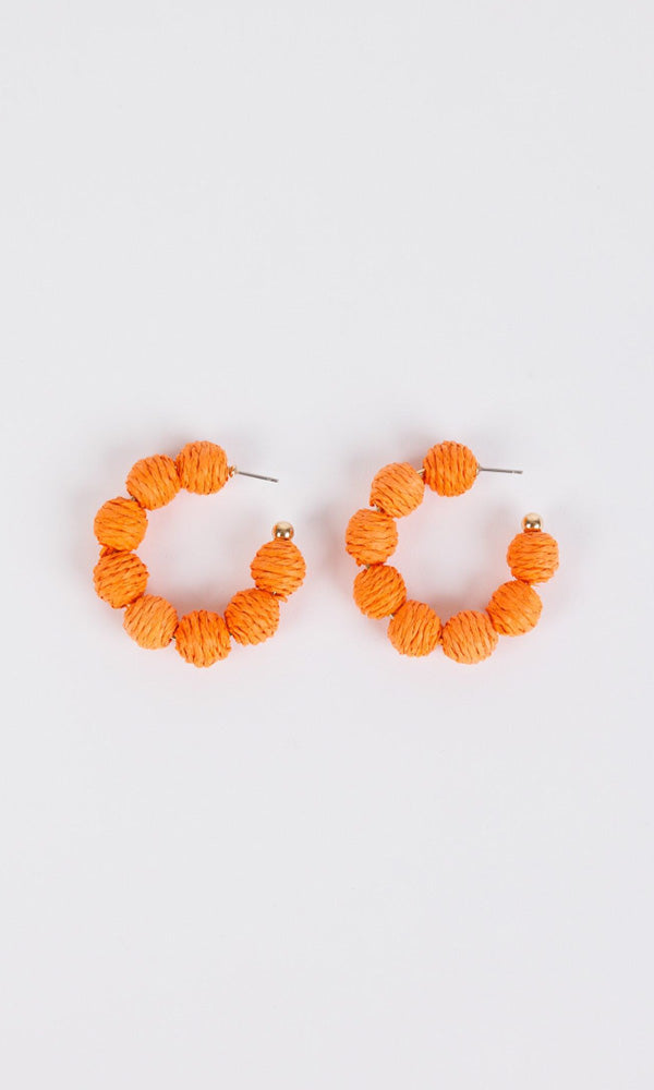 ANNIE- Beaded Hoop