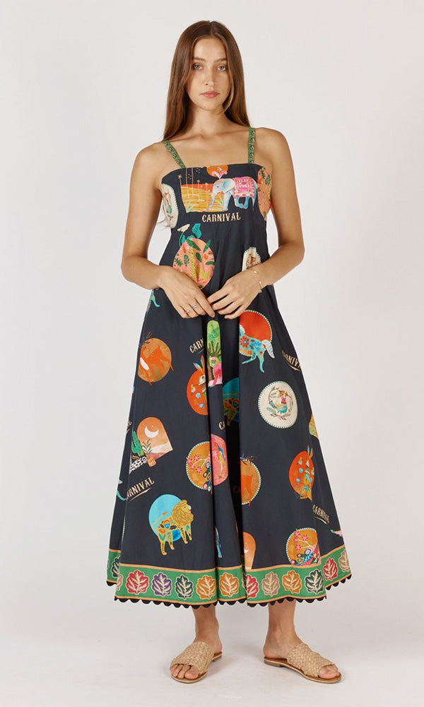 CARNIVALE- Printed Sundress
