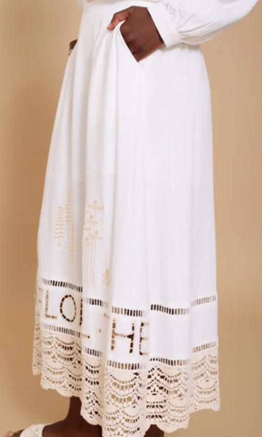 FLORA- Lace Detail Skirt