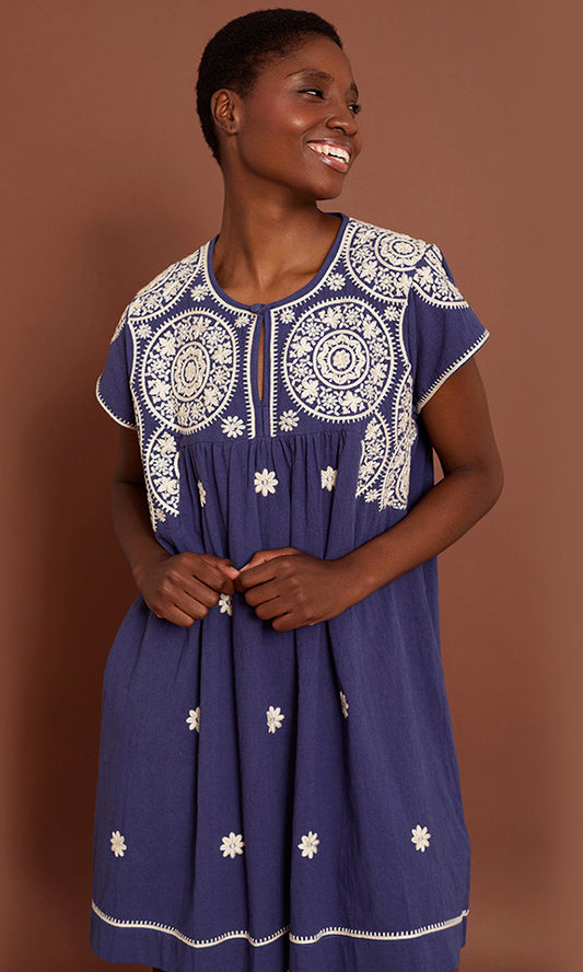 IZZY- Emboidered Dress