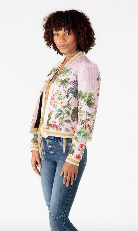 Nouveau- Printed Bomber