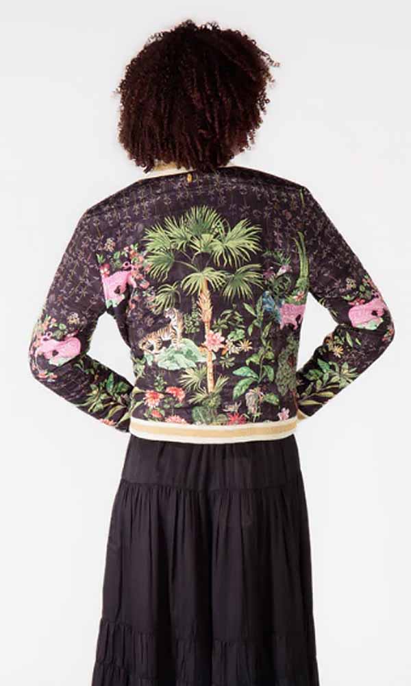 Nouveau- Printed Bomber