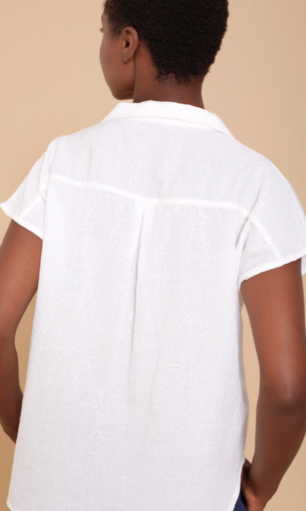 LACEY- Applique Blouse