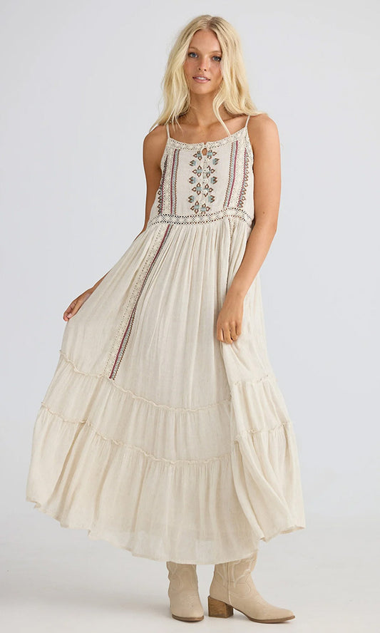 ITHIKA- Embroidered Maxi