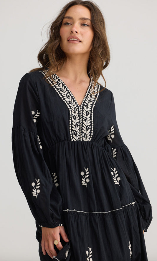 VADELL- Embroidered Maxi