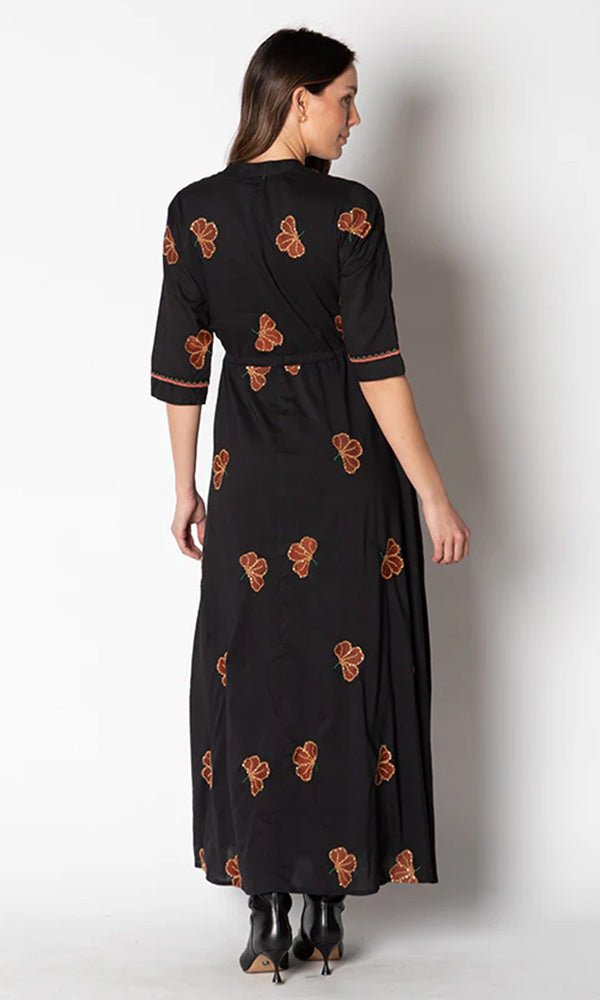 MIGUEL- Embroidered Maxi