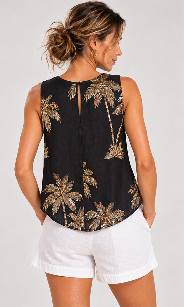 PALMA- Sequin Detail Tank