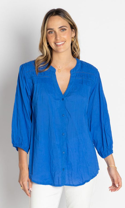 SHAY- Pleated Shirt