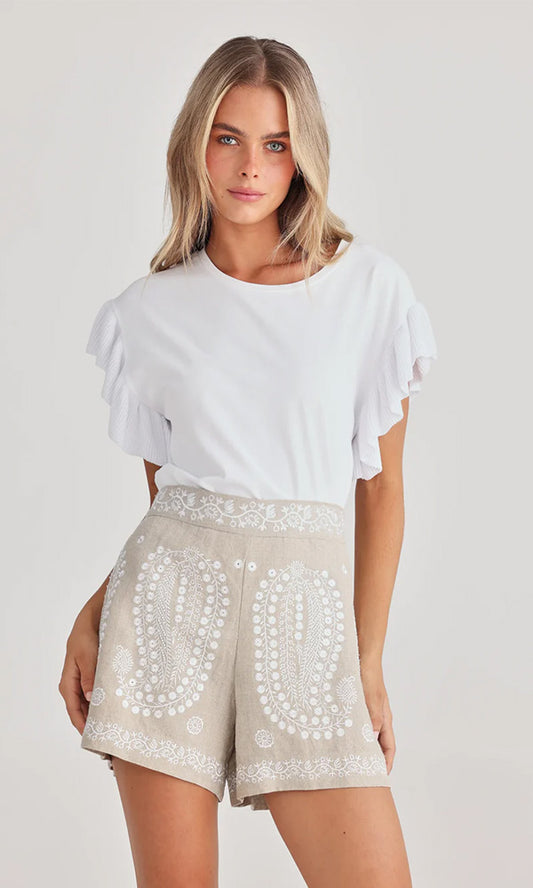 VENICE- Embroidered Short