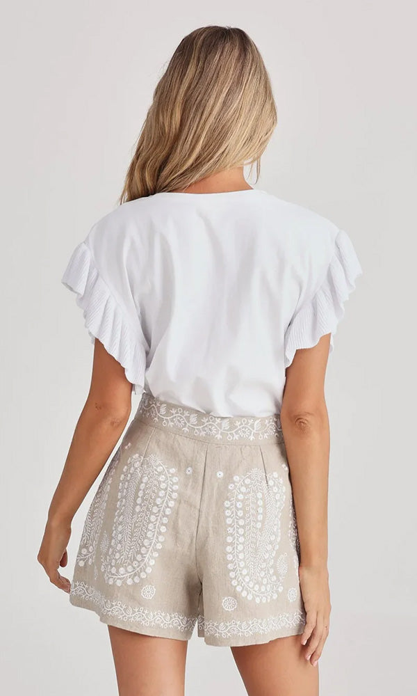 VENICE- Embroidered Short