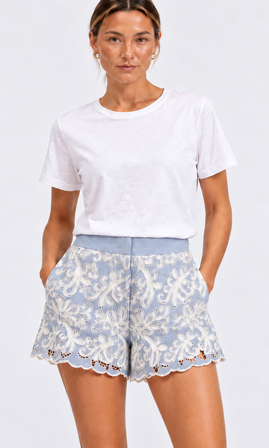 ALI- Embroidered Short