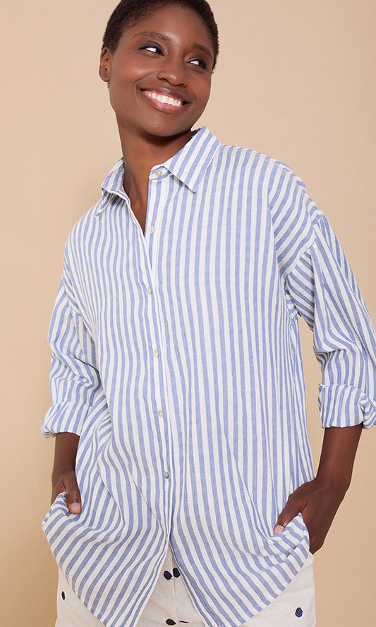 SOLEIL- Stripe Overshirt