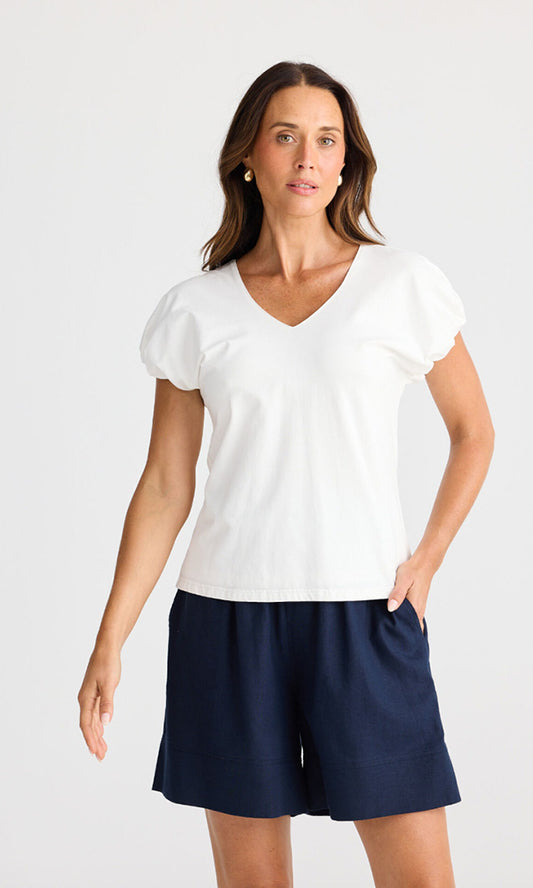 CHARLI- V-Neck Tee