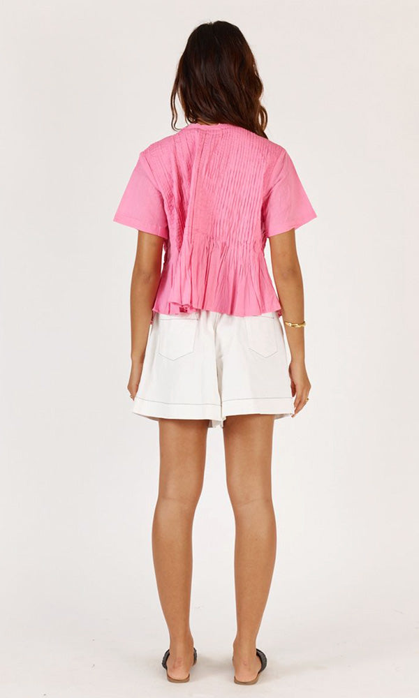 VIVIENNE- Pleated Top