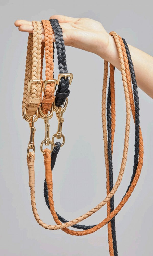 COLLAR- Leather Plaited