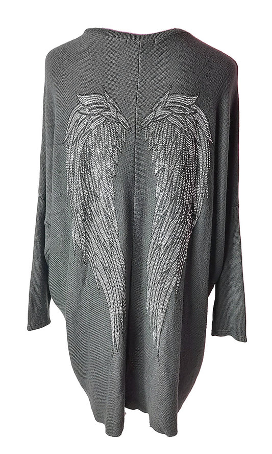 ANGEL WINGS- V-Neck Knit