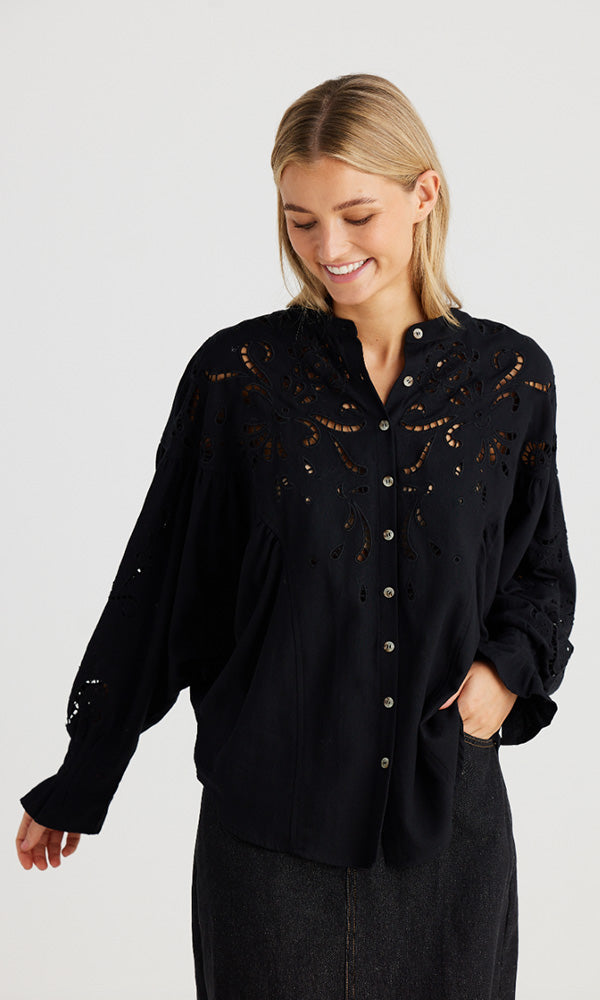 talisman balmoral shirt black