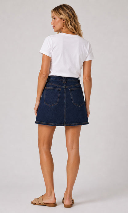 BALI- Panel Denim Skirt