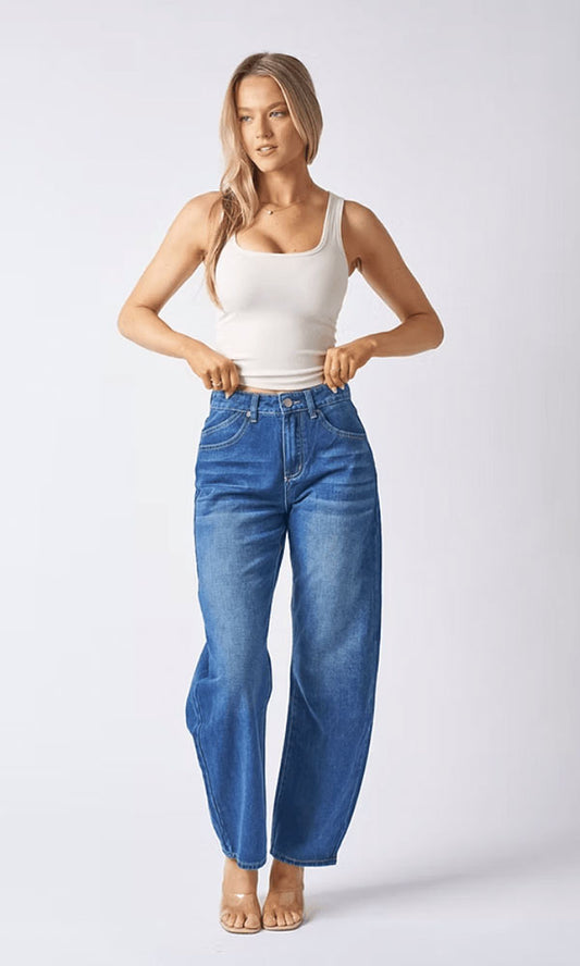 JACKSON- Barrel Jean
