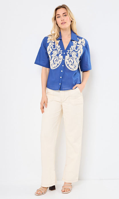 DEBBIE- Embroidered Shirt