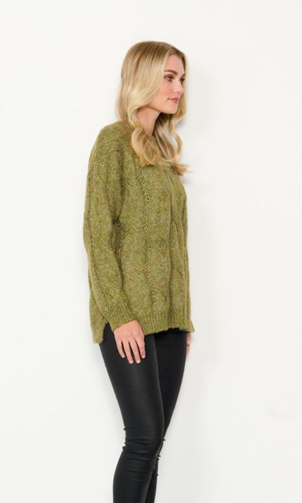 CAB- Cable Knit Jumper