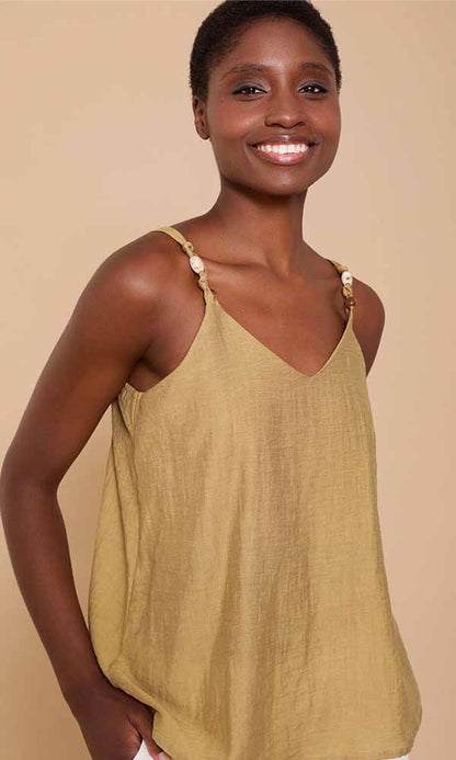 BLOSSOM- Beaded Cami Top