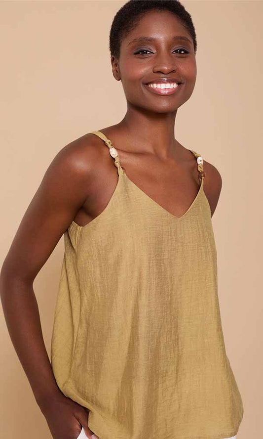 BLOSSOM- Beaded Cami Top