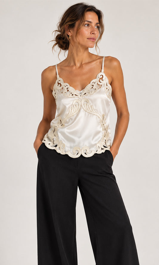 MILA- Lace Detail Cami