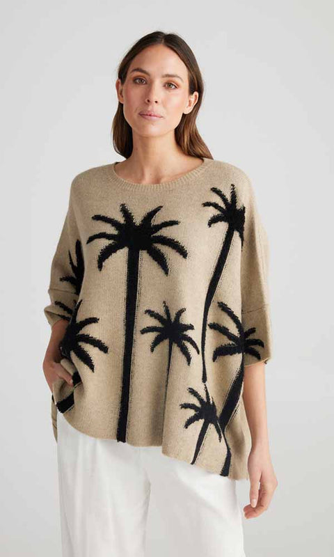 holiday palmcove knit taupe