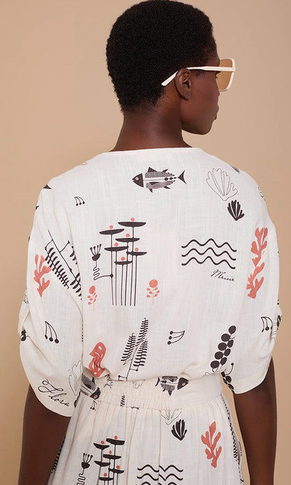 FAUNA- Lace Detailed Shirt