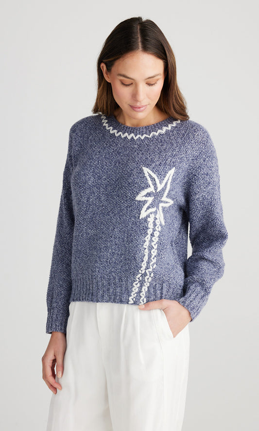 HOLIDAY HAVEN KNIT NAVY