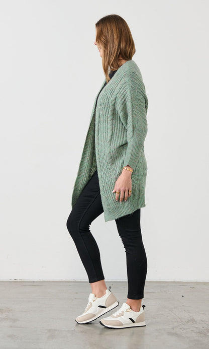 CAB WRAP- Cable Knit Cardi