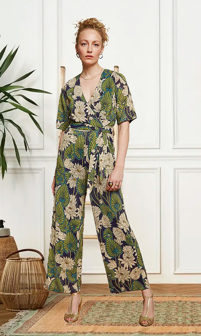 La Roma- Floral Jumpsuit