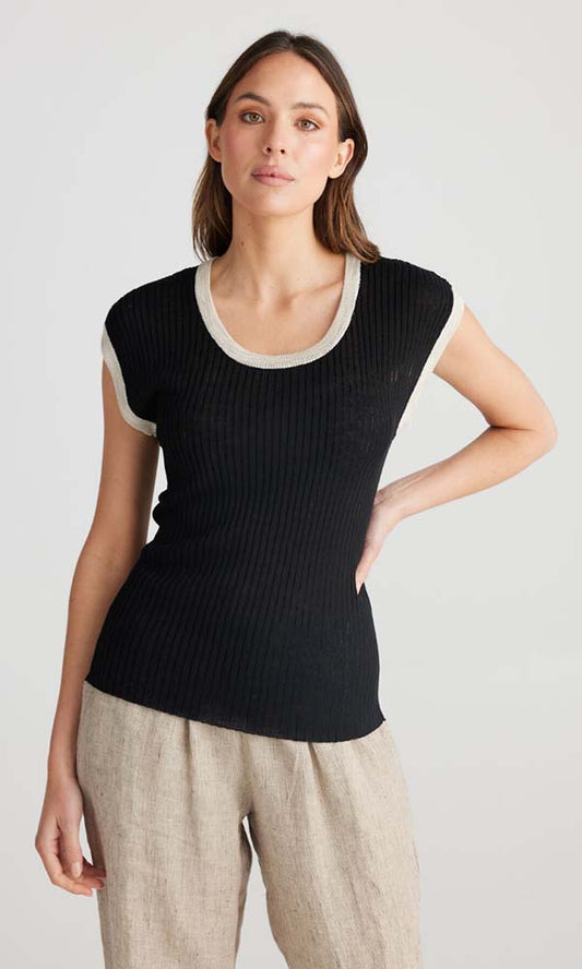 JUPPE- Fitted Knit Top