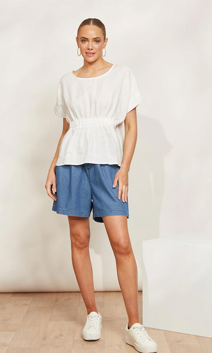 BONJOUR- Linen top