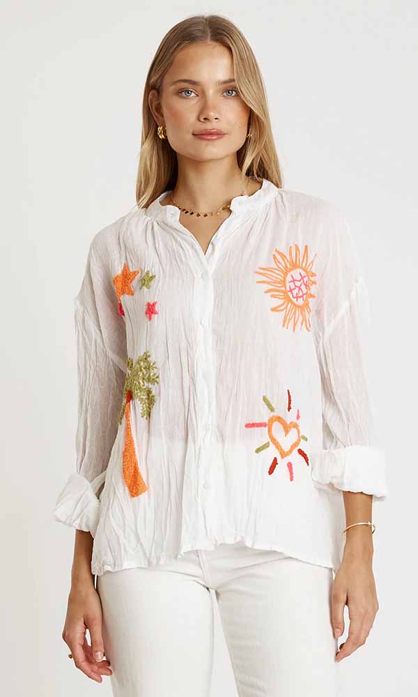 ZIAH- Embroidered Shirt