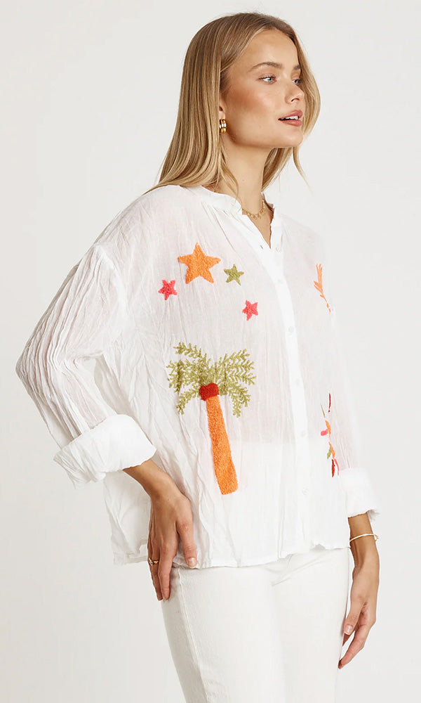 ZIAH- Embroidered Shirt