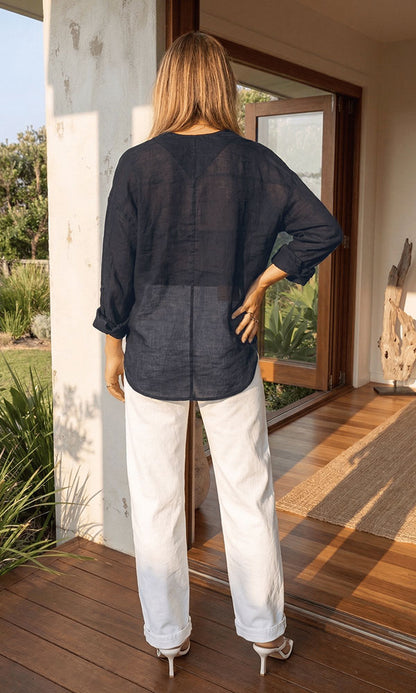 KNOTT- Ramie tie top