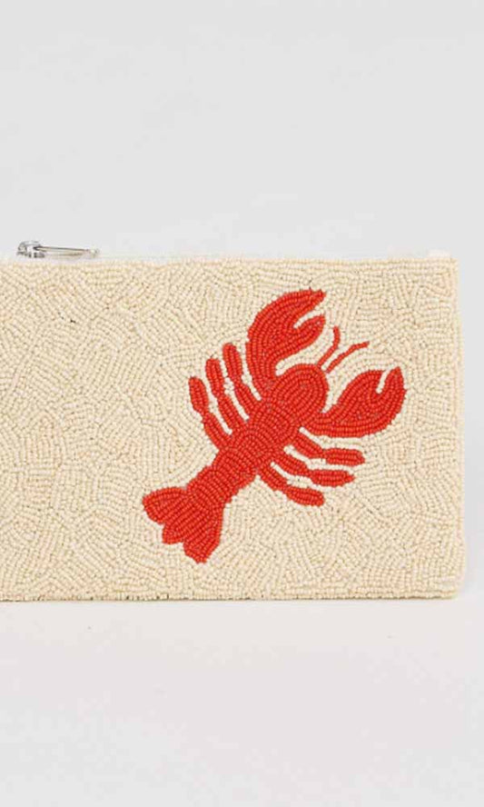 LOBSTER- Beaded Clutch