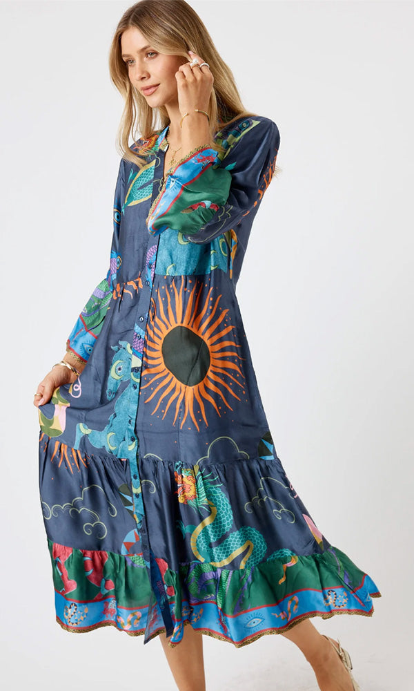LOOPS- Midi Dress