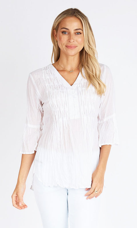 MERRY- Pleated Shirt