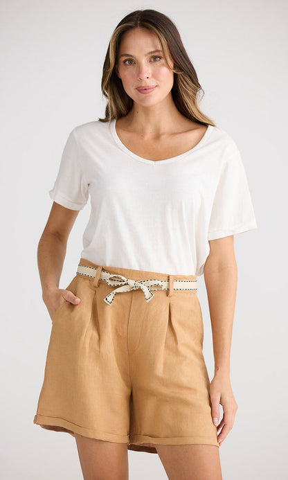 POSI- Linen Blend Shorts